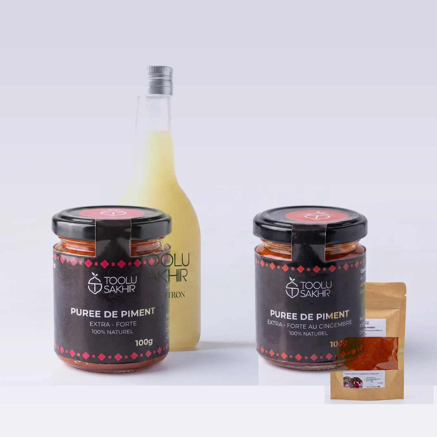 Coffret découverte 3 pots et 1 bouteille de jus